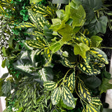 Ultra realistic artificial 3D plant wall with ivy and trailing green foliage 100x50cm - panel 28A