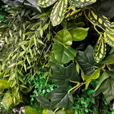 Ultra realistic artificial 3D plant wall with ivy and trailing green foliage 100x50cm - panel 28A