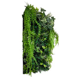 Ultra realistic artificial 3D plant wall with ivy and trailing green foliage 100x50cm - panel 28B