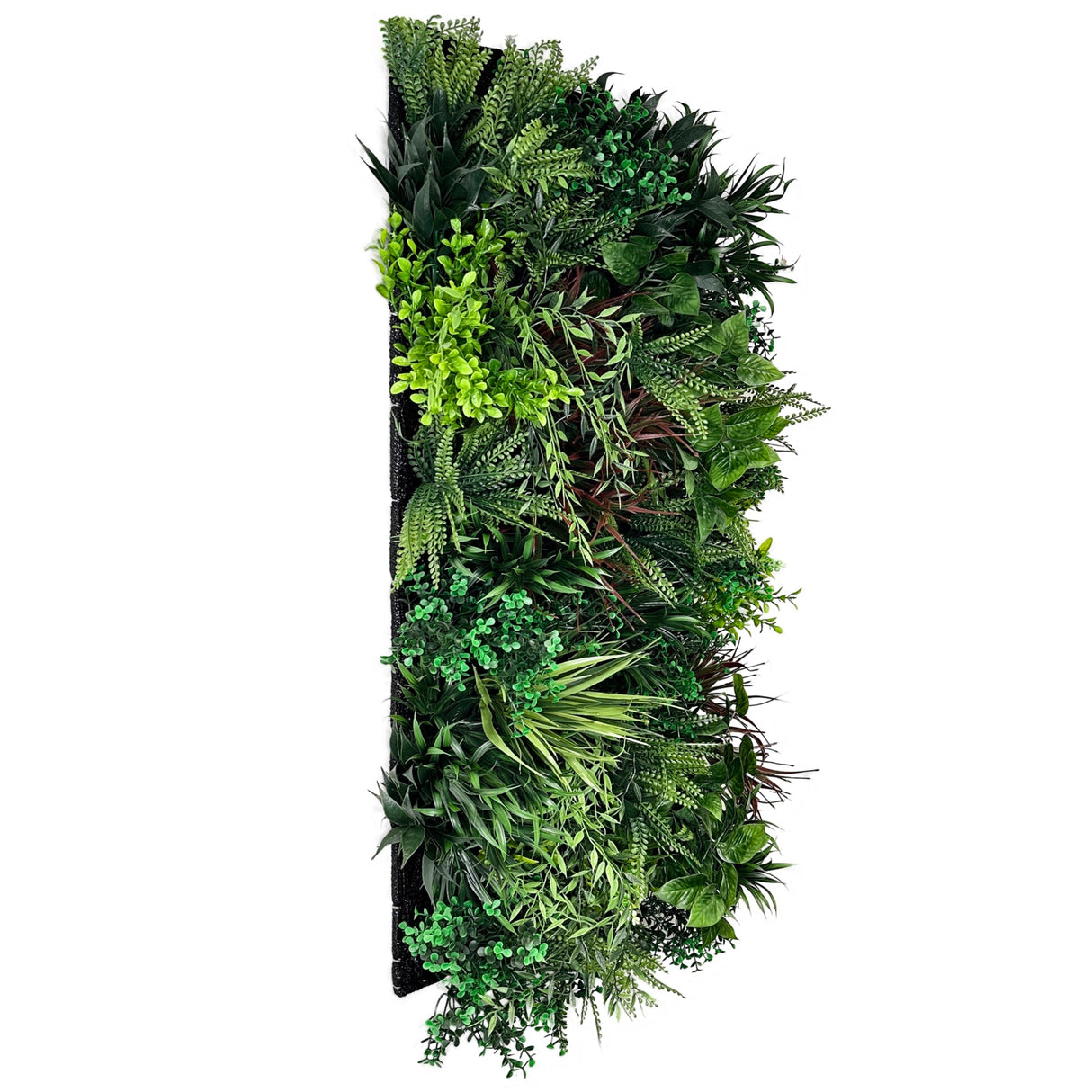 Ultra realistic artificial 3D plant wall with green yellow red  and white foliage 100x50cm - panel 29A