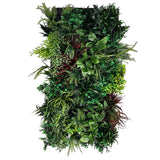 Ultra realistic artificial 3D plant wall with green yellow red  and white foliage 100x50cm - panel 29A