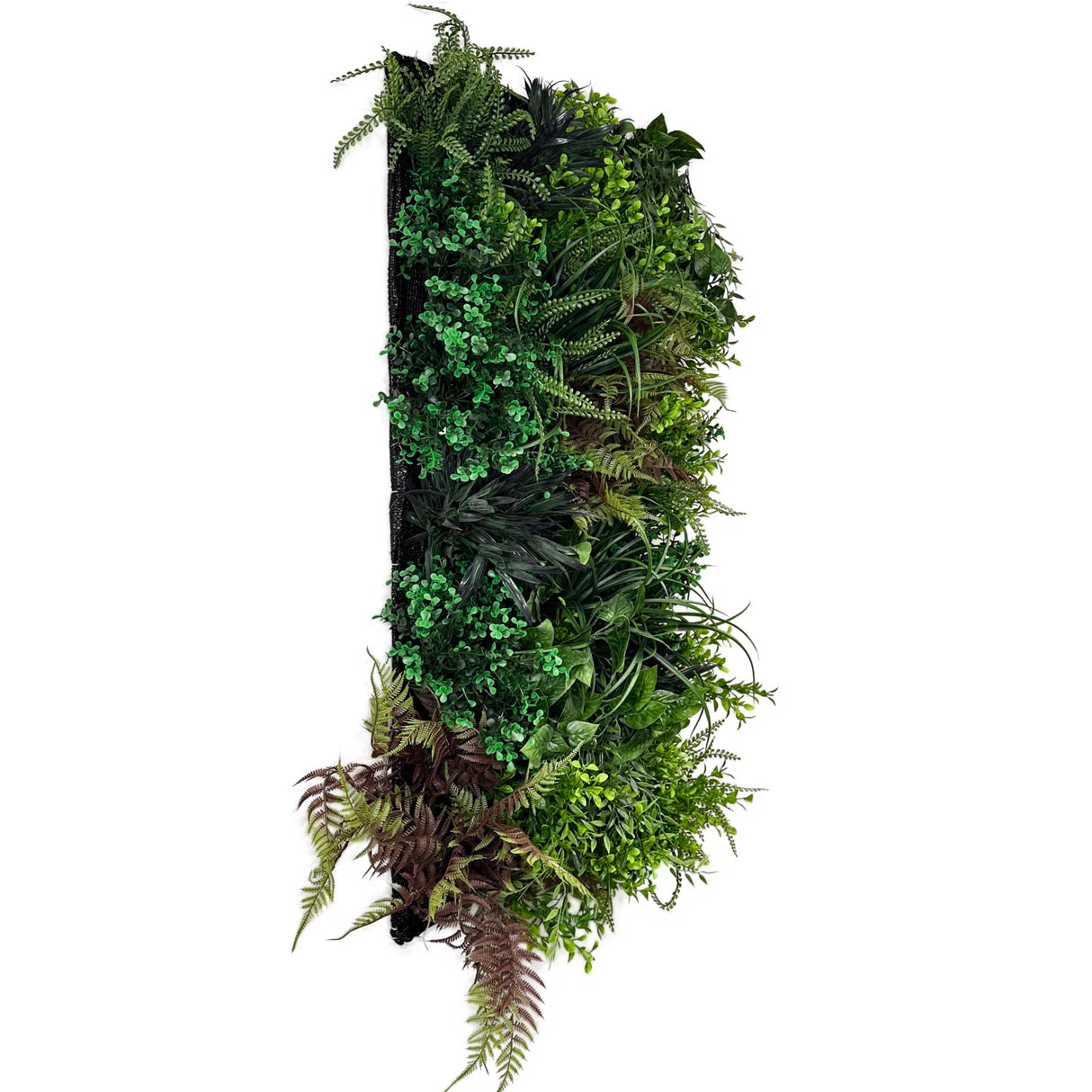 Ultra realistic artificial 3D plant wall with green yellow red  and white foliage 100x50cm - panel 29B