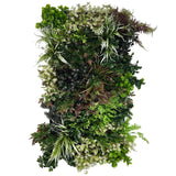 Ultra Realistic 3D combo wall - 3 x Artificial 3D plant wall with green purple and white foliage - PW43 combo