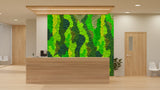 Preserved  reindeer moss panel - grass green 0.5 x 3m self adhesive back