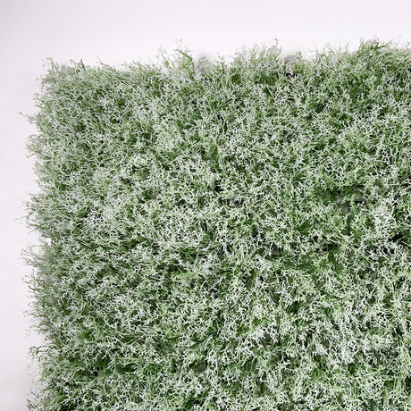 Artificial white green reindeer moss panel 100x100 cm - www.greenplantwalls.co.uk